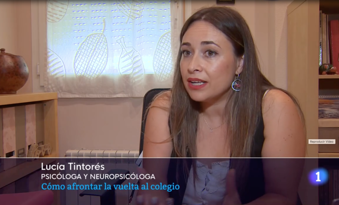 entrevista para rtve de Lucia Tintoré Cómo afrontar la vuelta al colegio